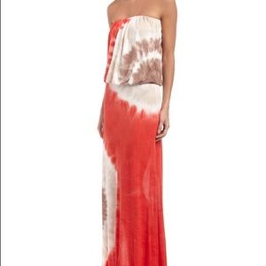 Young Fabulous and Broke Tie-Dye Maxi Dress Small